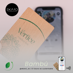 Tarjeta NFC de bambú